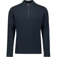 No-excess Pull Demi-Zip Rib Marine Bleu Bleu foncé taille XL