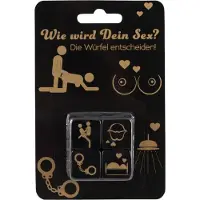 Orion Set de dés érotiques pour couples (4 pièces, noir)