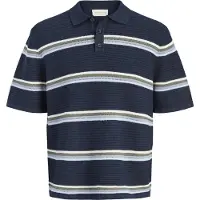 Jack & Jones T-Shirt 'JORMaine' bleu nuit / bleu-gris / bleu pastel / blanc