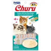 Inaba Churu Cat friandise crémeuse au poulet et au crabe pour chats 56 g