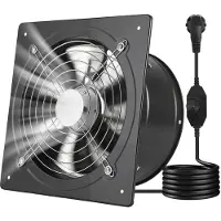 Vevor Ventilateur Extraction Mural 25,4 cm Ventilateur Extracteur 1678 m³/h Extracteur d'Air pour Grenier