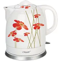 Maestro Bouilloire électrique Feel-MR-066-RED FLEURS 1,5 L 1200 W Rouge et blanc