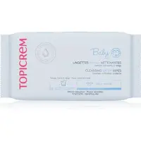 Topicrem Uh - Bébé Lingettes À L'eau Nettoyantes Peaux Sensibles 60 Lingettes