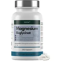 EXVital Bisglycinate de magnésium, hautement dosé 1365mg par dose journalière, 365 gélules véganes de