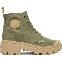 Palladium Dames Haute Sneaker Pallabase Twill High Top 96907-333-M vert