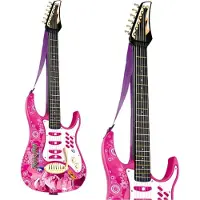 Lean Sport Guitare électrique rose avec micro et ampli
