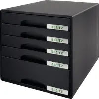 Leitz Plus 5 Drawers 4 Small And 1 Large Buc Drawers Noir Enfants
