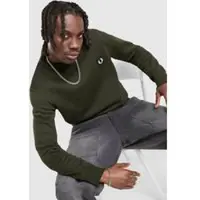 Fred perry Sweat Badge Crew - Vert, Vert