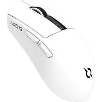 Aqirys Mysz Zepyhr biała (Filaire, Sans fil), Souris, Blanc