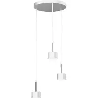 Milagro ARENA lustre lampe pendante MLP7780 blanc / argent