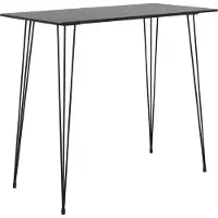 Syfax Table de bar Noir 120x60x105 cm