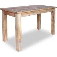 Prolenta Maison Exclusive - Table à manger en acajou massif 120 x 60 x 77 cm