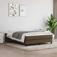 vidaXL Meubles Matelas à ressorts ensachés Marron foncé 140x190x20 cm Tissu - Autres matelas 347777