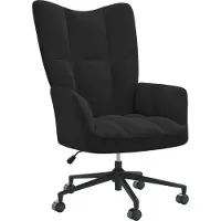 Syfax Chaise de relaxation Noir Velours