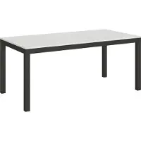 Itamoby Table Extensible 90X180/284 Cm Everyday Evolution Frêne Blanc Structure Anthracite