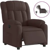 Sonstiges Fauteuil inclinable électrique Marron foncé Tissu