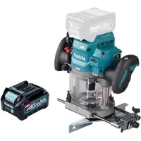Makita RP 001 GD1 Défonceuse sans fil 40 V max. 12 mm Brushless + 1x batterie 2,5 Ah - sans chargeur