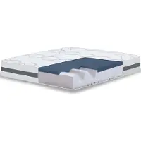 11.11 SRLS Le matelas simple White Stone 75x180 en mousse à mémoire de forme, antibactérien, anti-acarien, anti-allergique. | Hauteur 22 cm | Fabriqué en Italie