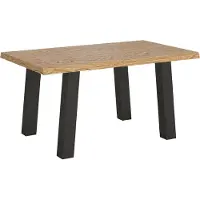 Itamoby Table Extensible 90X160/260 Cm Svalen Chêne Écorcé Pieds Anthracite