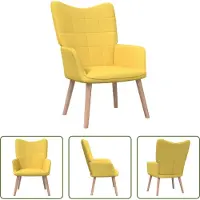 The Living Store Fauteuil relax jaune moutarde Tissu