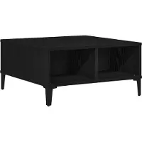 Syfax Table basse Chêne noir 60 x 60 x 30 cm