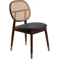 ANGEL CERDA SL Angel Cerdá Chaise en rotin et noir 4093