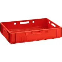 BURI Caisse à viande Euro rouge E1 / E2 / E3, taille E1 (1xE1 rouge)