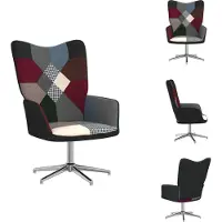vidaXL Fauteuil de relaxation Patchwork Tissu - Fauteuil