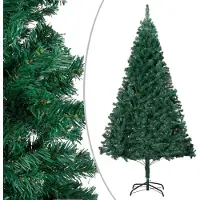 The Living Store Arbre de Noël artificiel avec branches épaisses Vert 150 cm PVC