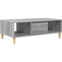 Syfax Table basse Gris Sonoma 102 x 55 x 35 cm Bois d'ingénierie