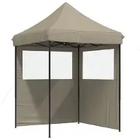 Syfax Tente de réception pliable escamotable avec 2 parois latérales