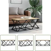 The Living Store Table basse Chêne Sonoma 100x49x40 cm Matériau dérivé du bois