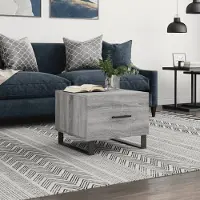 Prolenta Maison Exclusive - Table basse Gris Sonoma 50x50x40 cm Matériau dérivé du bois