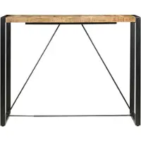 vidaXL Table de bar 140 x 70 x 110 cm en bois massif de manguier