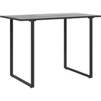 Syfax Table de Jardin Gris 100 x 55 x 70 cm bois