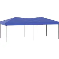 Syfax Tente de réception pliable Bleu 3x6 m