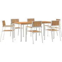 Syfax Ensemble de repas extérieur 7 pcs