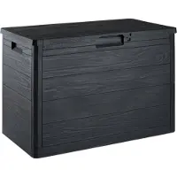 Toomax Woodys Boîte de rangement 160 l, plastique, graphite Z0186R0--4100
