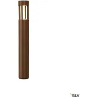 SLV lampadaire LED rond Slots 65 IP44 Ø9 cm 3000K blanc chaud rouille