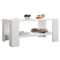 VCM Table d'appoint en bois | Table basse simple | Dimensions env. H. 55 x W. 90 x D. 41 cm | Table salon | Sofatic - Dalus