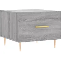 Syfax Table basse Sonoma gris 50x50x40 cm Bois d'ingénierie