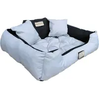 AIO Factory Grand lit pour chien et chat 100 x 75 Gris clair - Kingdog taille L