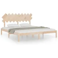 Syfax Cadre de lit sans matelas 180x200 cm bois massif