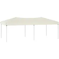 Syfax Tente de réception pliable Crème 3x6 m