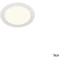 SLV SENSER 18 DL, Indoor LED plafonnier encastré rond blanc 4000K