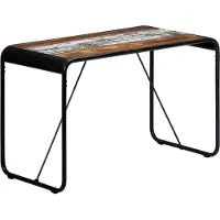 Syfax Table de salle à manger 118x60x76cm Bois de récupération massif