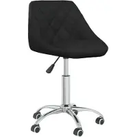 Syfax Chaise de bureau pivotante Noir Similicuir