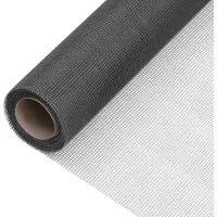Syfax Écran en treillis Fibre de verre 112x500 cm Noir