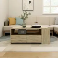 Prolenta Maison Exclusive - Table basse en chêne Sonoma 102x55x42 cm Matériau dérivé du bois