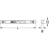 Ks Tools 204.5471 2045471 Electricians level incl. magnet 600 mm 0.5 mm